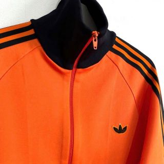 80s adidas オリジナルス トラックジャケット オレンジ〇10-129m