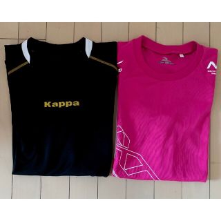 ミズノ(MIZUNO)のMIZUNO kappa メンズ　速乾　半袖シャツ　2枚セット　Lサイズ(Tシャツ/カットソー(半袖/袖なし))