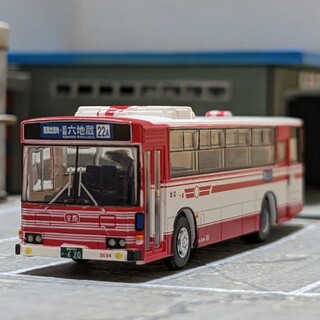 バスコレ 日野ブルーリボンHT・HU5台セット 京阪バスのみ1台(模型/プラモデル)