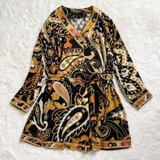 レオナール 羽織 ペイズリー 総柄 チュニック ノーカラー | フリマアプリ ラクマ