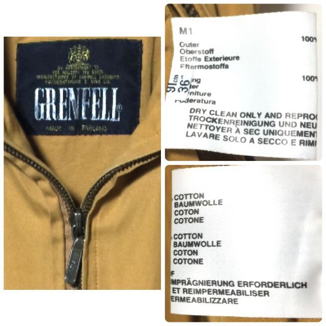 グレンフェル ヴィンテージ ゴルファージャケット 36 英国製/GRENFELL