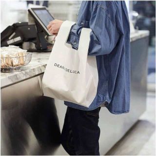 ディーンアンドデルーカ(DEAN & DELUCA)のDEAN & DELUCA ミニマムエコバッグホワイト(エコバッグ)