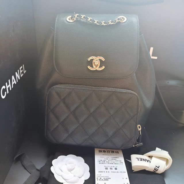 保存袋付き♥CHANEL リュック 黒 ノベルティ かわいい ココマーク 美品