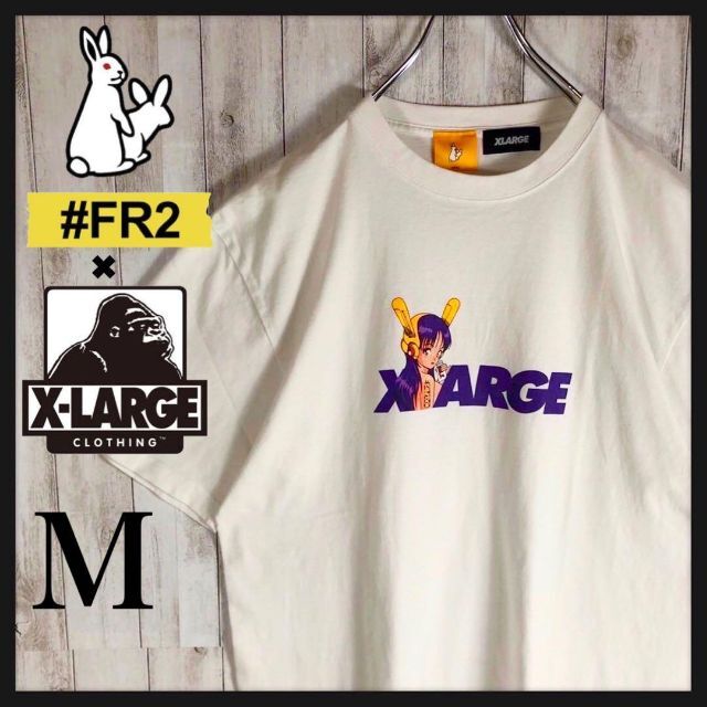 限定コラボ】FR2 XLARGE コラボ 色情兎 バイカーガール Tシャツ T