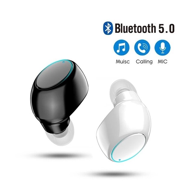 新品未使用品！☆ワイヤレスBluetooth5.0イヤホン☆片耳ホワイト スマホ/家電/カメラのオーディオ機器(ヘッドフォン/イヤフォン)の商品写真