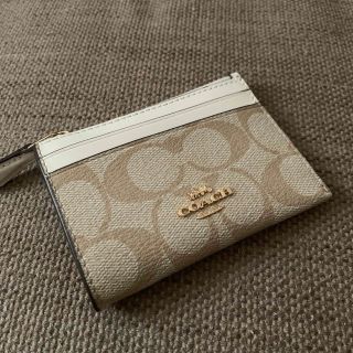 コーチ(COACH)のcoach コーチ シグネチャー コインケース パスケース キーリング(名刺入れ/定期入れ)