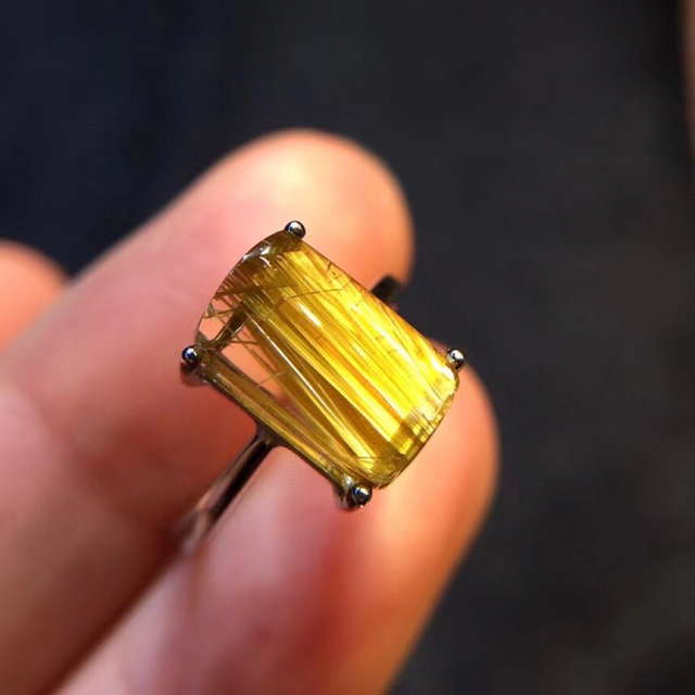 天然】タイチンクオーツ リング s925 11.2*8.4mm | capacitasalud.com
