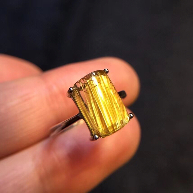 天然】タイチンクオーツ リング s925 11.2*8.4mm | capacitasalud.com