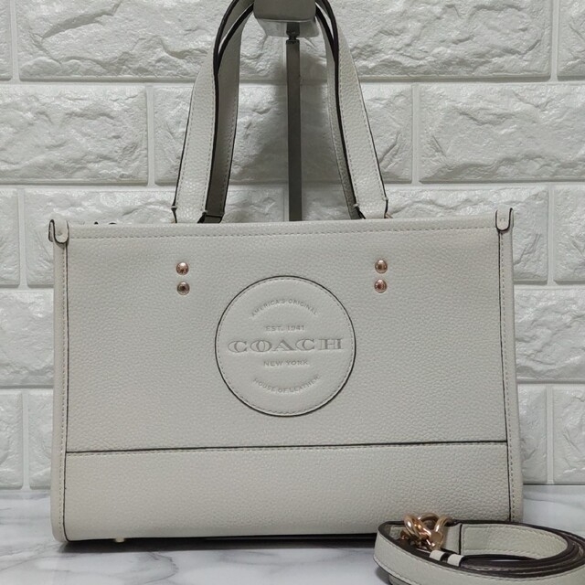 COACHCOACH コーチ デンプシーキャリオール ショルダー ハンドバッグ チョーク