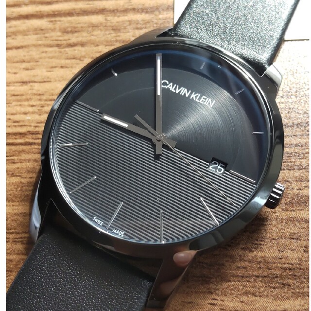カルバンクライン 腕時計 メンズ クロノグラフ 革ベルト CK 訳あり 未使用