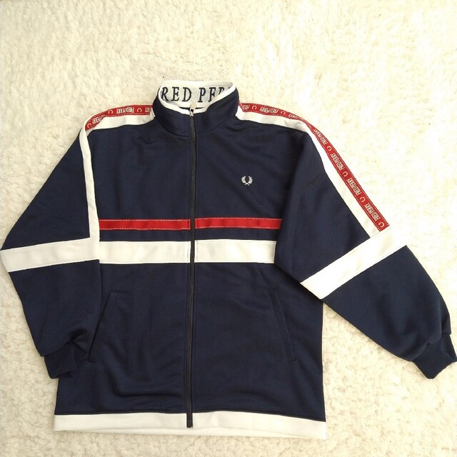 美品 FRED PERRY サイドライン ロゴテープ トラックジャケット M