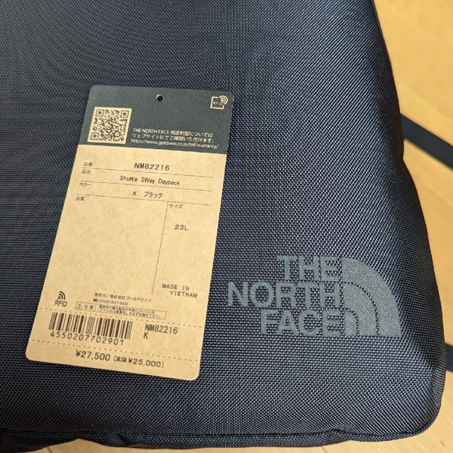 THE NORTH FACE(ザノースフェイス)のノースフェイス Shuttle 3Way Day Pack NB82216K メンズのバッグ(バッグパック/リュック)の商品写真