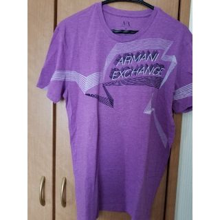 アルマーニエクスチェンジ(ARMANI EXCHANGE)のお値下げしました! メンズ パープル Tシャツ 半袖 メンズ M(Tシャツ/カットソー(半袖/袖なし))