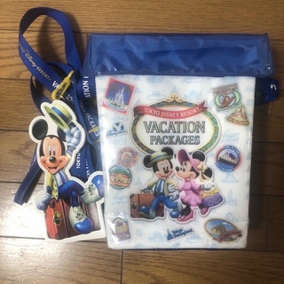 ディズニー(Disney)のディズニーバケーションパッケージ　ポップコーンケース　パスケースセット(遊園地/テーマパーク)