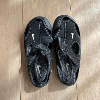 ナイキ(NIKE)のNIKE17cmブラックウォーターシューズ(サンダル)