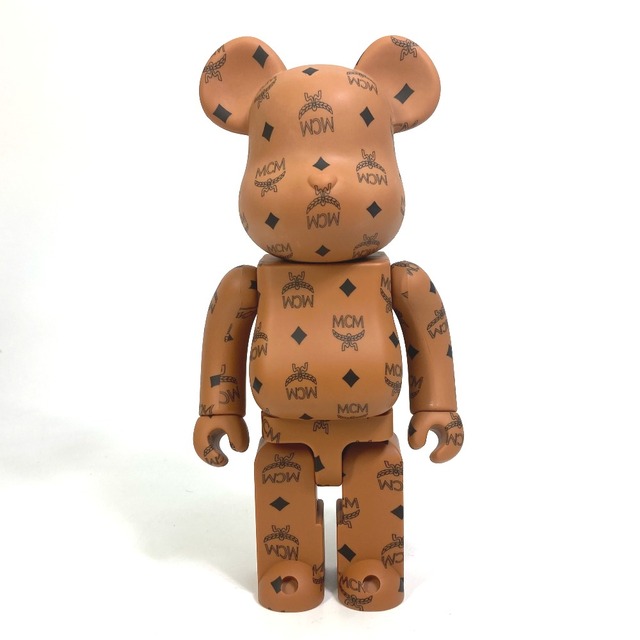 エムシーエム MCM ベアブリック BE@RBRICK 100%＆400% 2体セット ヴィセトス フィギュア 人形 ぬいぐるみ オブジェ プラスチック ブラウン 未使用