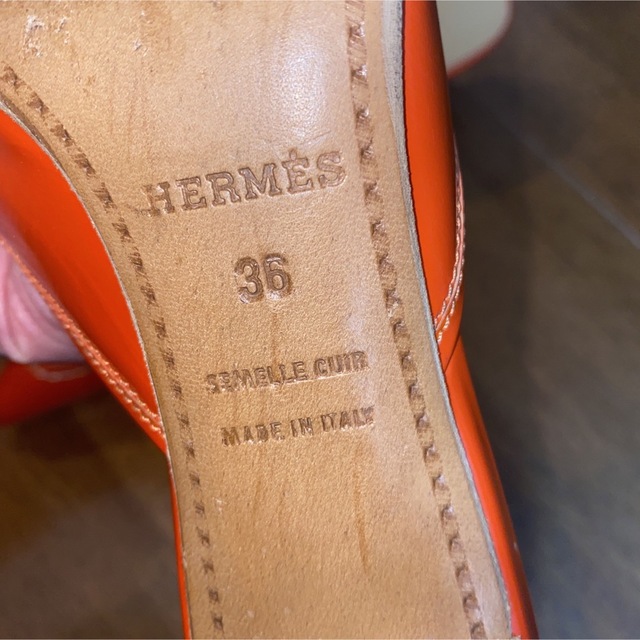 Hermes(エルメス)のエルメス　ミュール　サンダル　エナメル　36 レディースの靴/シューズ(ミュール)の商品写真