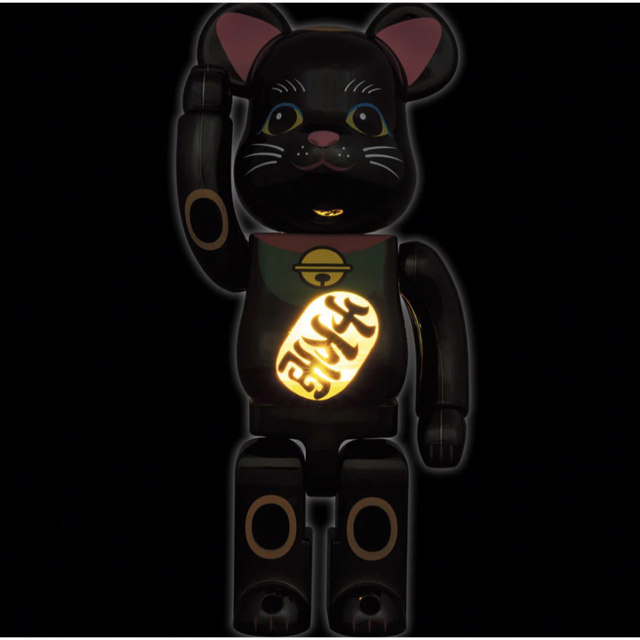 BE@RBRICK 招き猫 黒メッキ 発光 400% 2体セット | www.innoveering.net