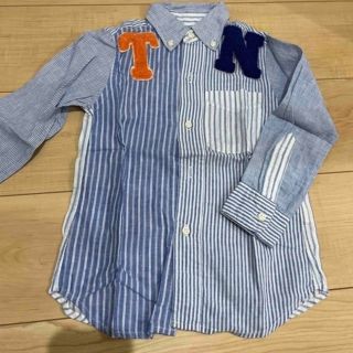 デニムダンガリー(DENIM DUNGAREE)のデニムダンガリー　長袖シャツ　110サイズ(ブラウス)