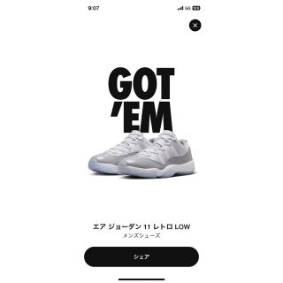 ジョーダン(Jordan Brand（NIKE）)のエアジョーダン11 レトロ　Low(スニーカー)