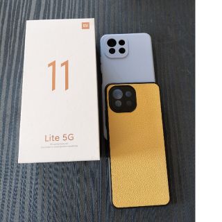 Mi 11 lite 5G トリフブラック シャオミスマホ ケース付き(スマートフォン本体)