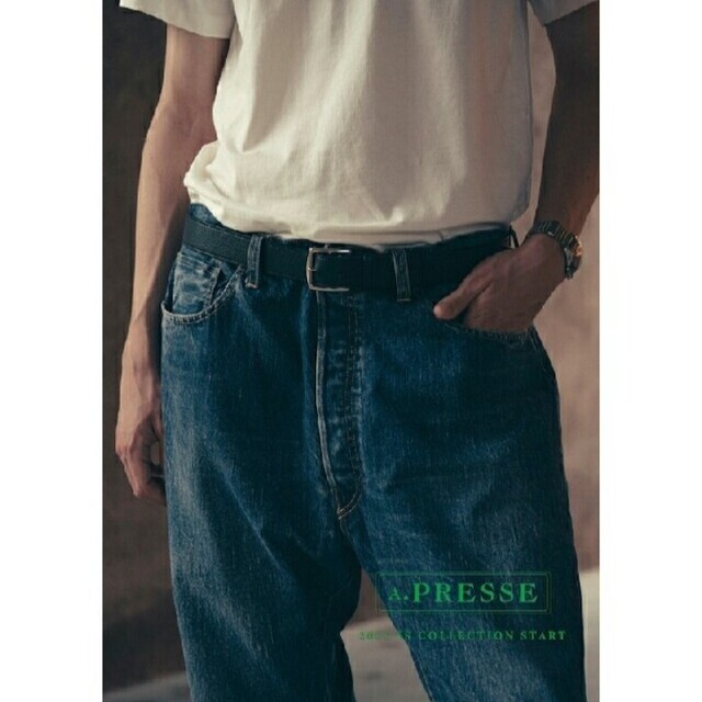 COMOLI(コモリ)のa.presse Washed Denim Wide Pants 34インチ メンズのパンツ(デニム/ジーンズ)の商品写真