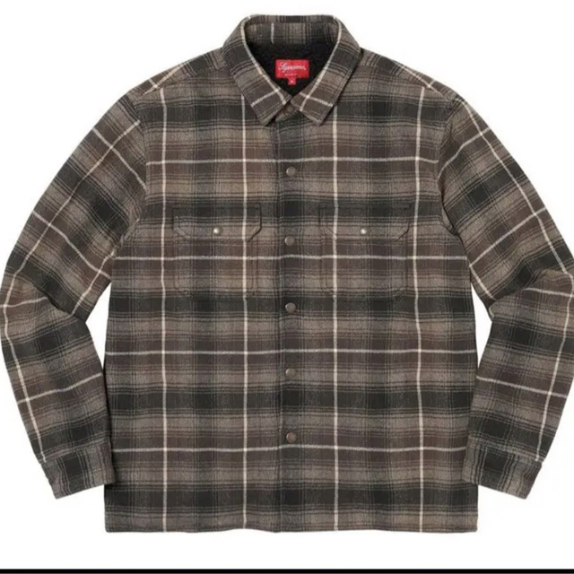 supreme Shearling Lined Flannel Shirt