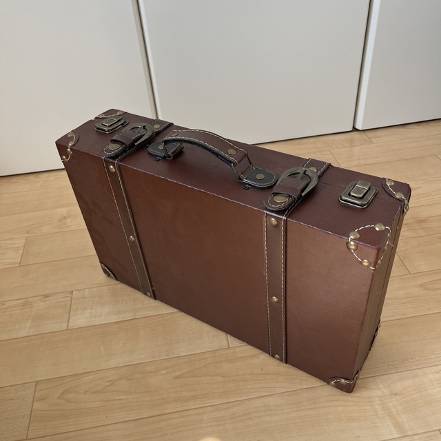 ウェルカムトランク　スーツケース　ブラウン レディースのバッグ(スーツケース/キャリーバッグ)の商品写真