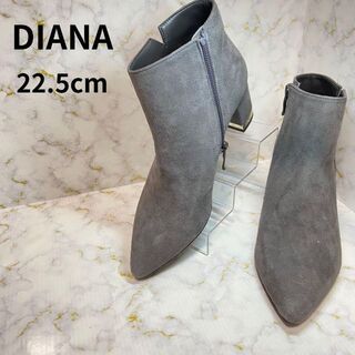 ダイアナ(DIANA)の❄︎シンプル無地❄︎ DIANA ダイアナ グレー ショートブーツ 22.5cm(ブーツ)