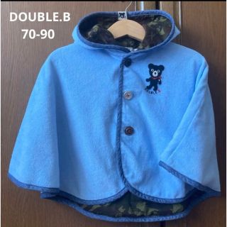 ダブルビー(DOUBLE.B)の専用！ミキハウス　ダブルビー パーカー　ポンチョ　ケープ　春　夏　ファミリア(Tシャツ/カットソー)