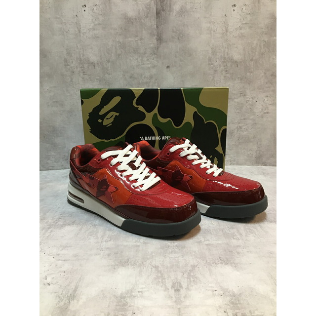 約32cmソール幅A BATHING APE ROAD STA RED CAMO アベイシングエイプ ロードスタ レッドカモ 30cm M191003【004】【岩】