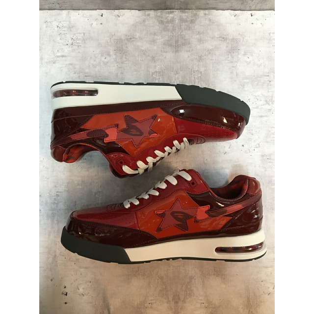 A BATHING APE ROAD STA RED CAMO アベイシングエイプ ロードスタ レッドカモ 30cm M191003【004】【岩】 4