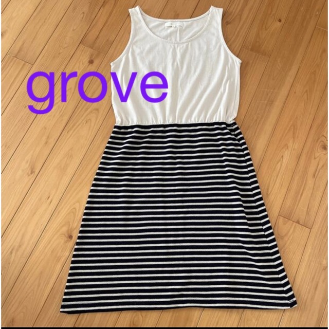 grove(グローブ)のgrove  タンクトップワンピース Ｍ レディースのワンピース(ひざ丈ワンピース)の商品写真