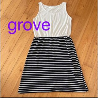 グローブ(grove)のgrove  タンクトップワンピース Ｍ(ひざ丈ワンピース)