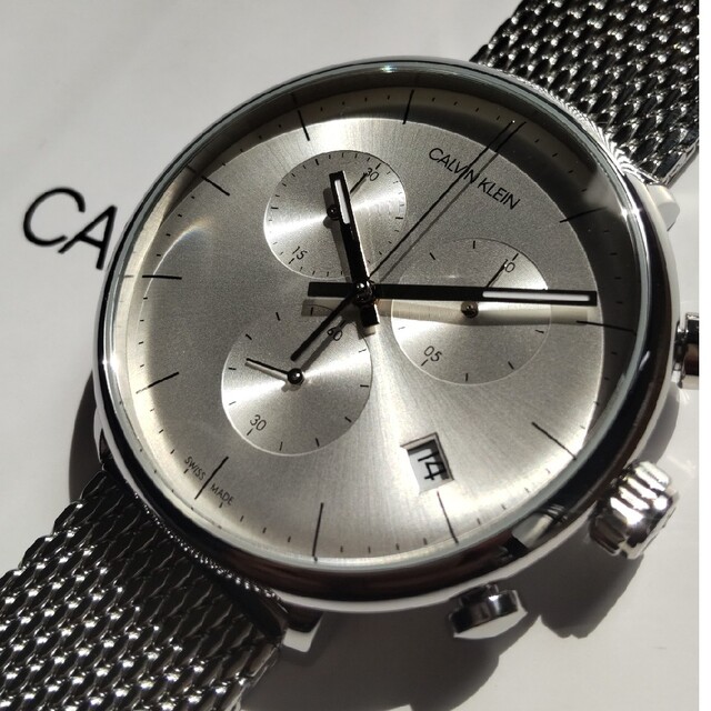 ☆新品未使用　カルバンクライン メンズ腕時計 クロノグラフ K8M27126 | フリマアプリ ラクマ