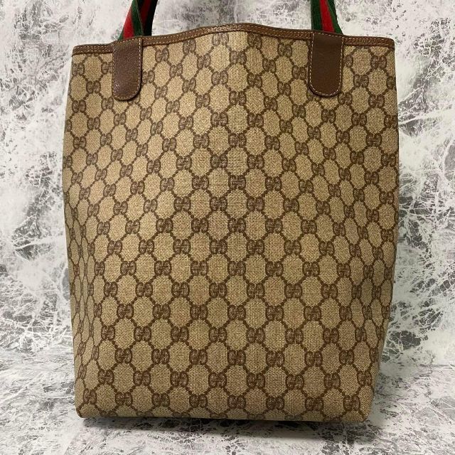 Gucci - GUCCI グッチ シェリーライン トートバッグ GGキャンバス