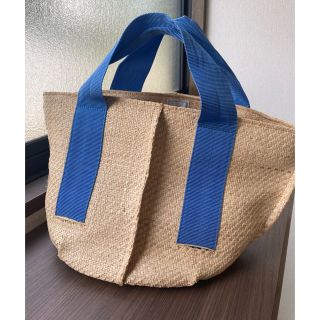 ラドロー(LUDLOW)の完売入手難♫美品　訳あり　ラドロー  かごバッグ　ラフィア(かごバッグ/ストローバッグ)