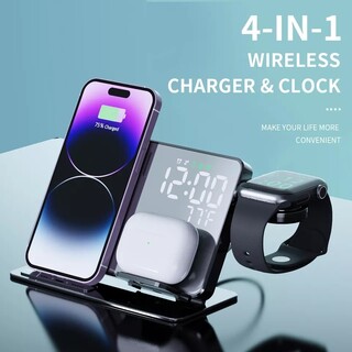 【匿名即発送】iphone Applewatch airpod 4in1充電器(その他)
