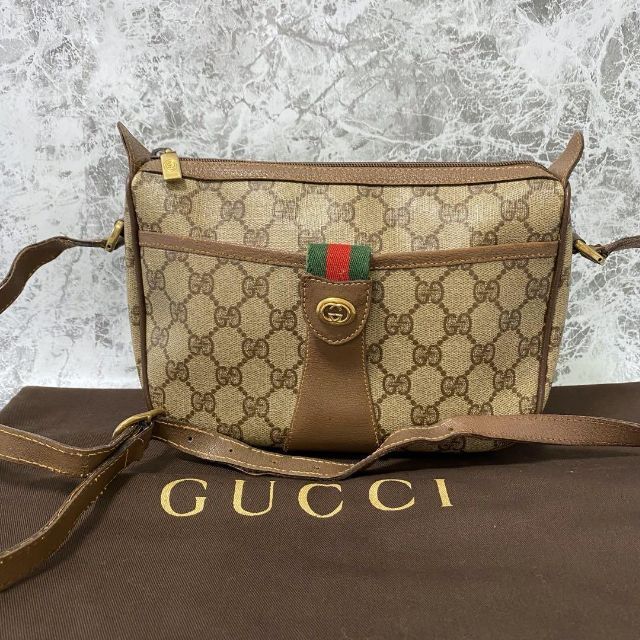 Gucci - GUCCI オールドグッチ シェリーライン ショルダーバッグ GG