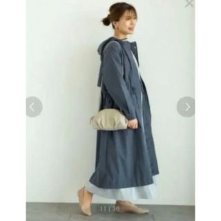 ショコラフィネローブ(chocol raffine robe)の人気完売　グリーンパークス　春コート(ロングコート)