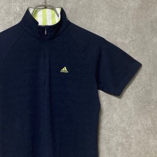 アディダス(adidas)のadidasgolf アディダス ポロシャツ 半袖 ハーフジップ ゴルフウェア(ウエア)