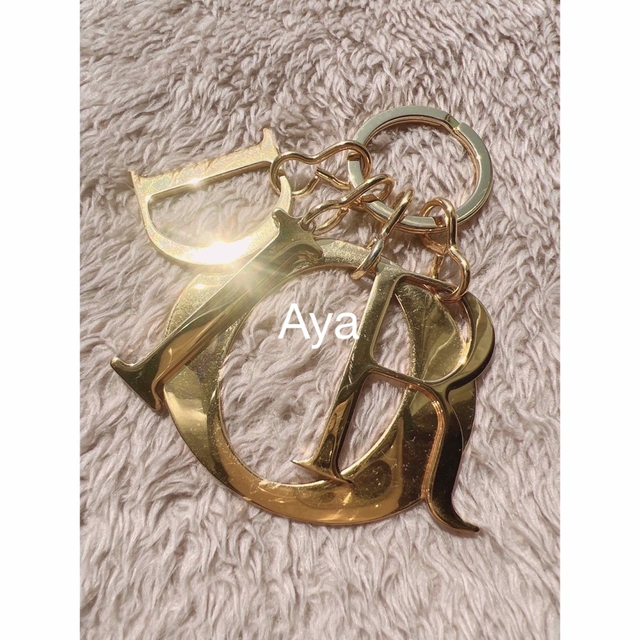 美品】Dior ディオール ゴールド バッグチャーム キーホルダー 通販で