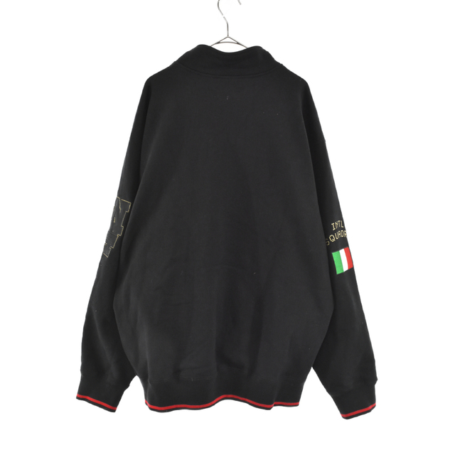 SUPREME シュプリーム 22AW Milano Half Zip Pullover ミラノハーフジップスウェットトレーナー ブラック