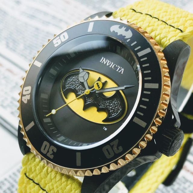 #2510【人気のバットマン】メンズ 腕時計 インビクタ 動作良好 クォーツ