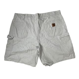 カーハート(carhartt)のカーハート　メキシコ製　短パン　コットン100% 革パッチ　ビッグサイズ(ショートパンツ)