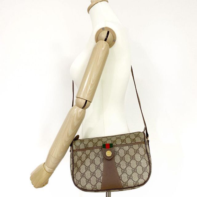 GUCCI グッチ シェリーライン ミニショルダーバッグ GG柄