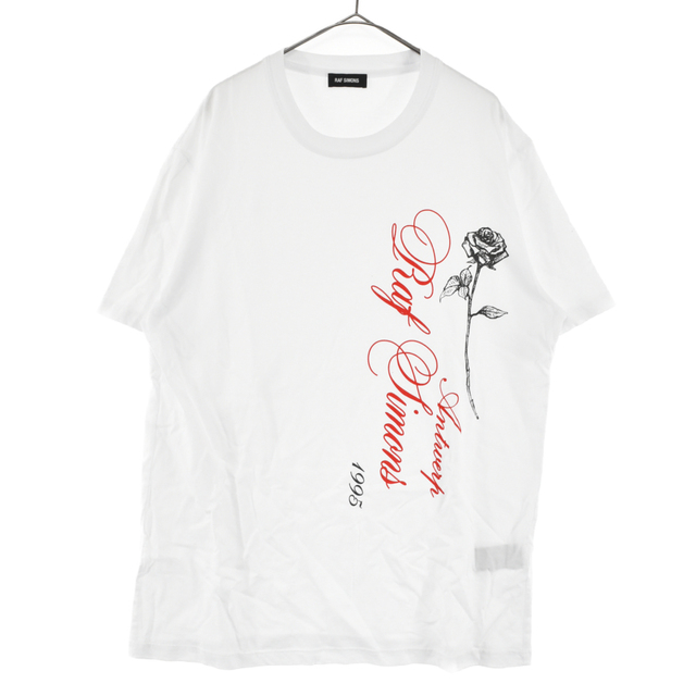 RAF SIMONS ラフシモンズ Slim fit T-shirt ロンハーマン10周年記念 プリント半袖Tシャツ カットソー ホワイト