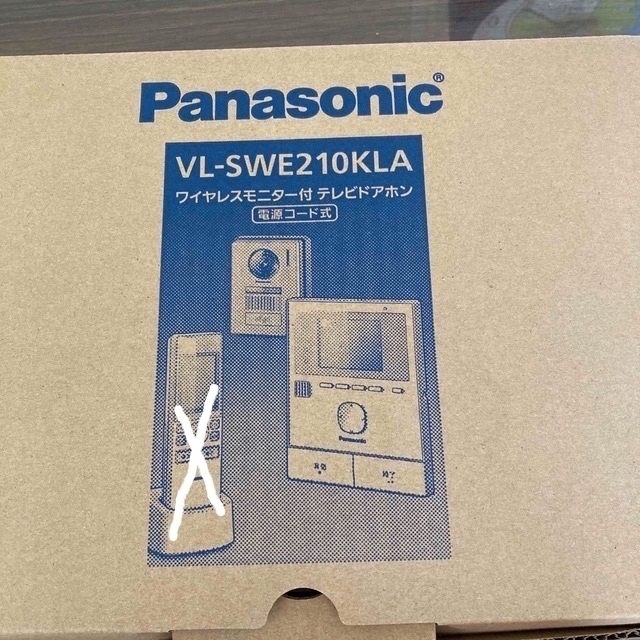 Panasonic(パナソニック)の値下げ新品　PanasonicテレビドアホンVL-SWE210KLA 子機無し スマホ/家電/カメラのスマホ/家電/カメラ その他(防犯カメラ)の商品写真