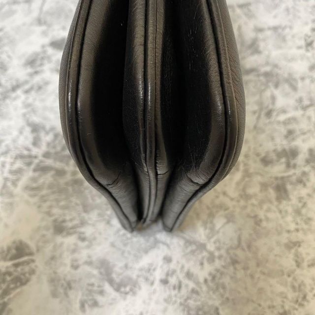 celine - セリーヌ CELINE ショルダーバッグ レザー ブラック ゴールド