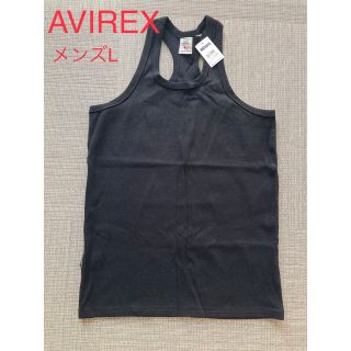 アヴィレックス(AVIREX)の【AVIREX 】バッククロスタンクトップ 黒　メンズLサイズ(タンクトップ)